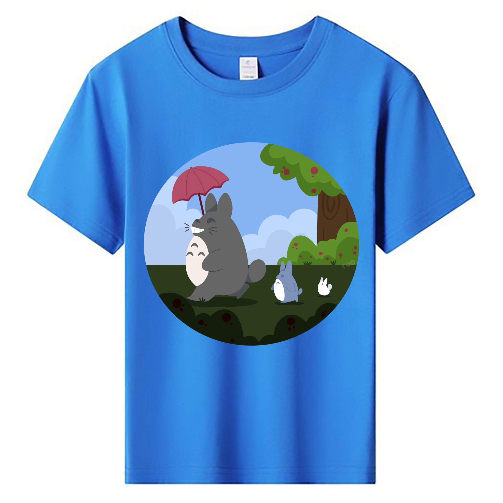 （画像用） となりのトトロ 草壁メイ 草壁サツキ My Neighbor Totoro Satsuki Kusakabe Mei Kusakabe 綿100％キッズTシャツ（フロントプリント）